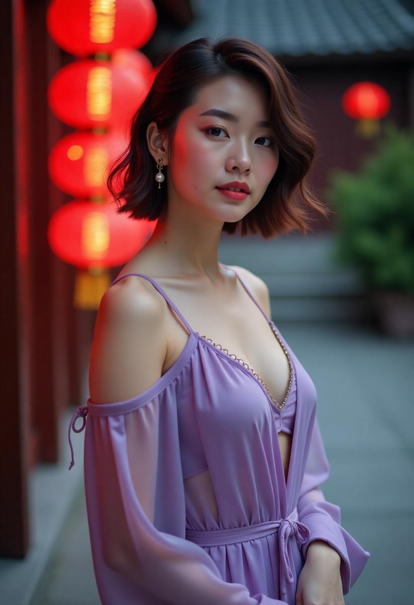 清晨岩石旁的户外形体记录
